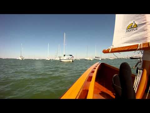 Sailing our Goat Island Skiff With Friends on Sarasota Bay
