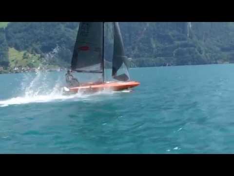 Testing the Q23 on Lake of Lucerne, Switzerland