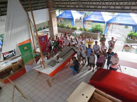 oz Goose group build Taal Lake Conservation Centre - storerboatplans.com