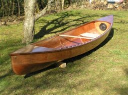 Eureka canoe just finished. dropped and made a hole. How to fix. storerboatplans.com