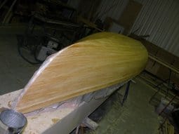 Glassing Paulownia strip kayak or canoe