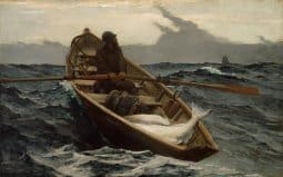 Winslow Homer Dory at sea