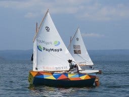 Sriram, a dinghy racer since he was 8 finishes a roll tack - oz goose sailboat national championships 2019