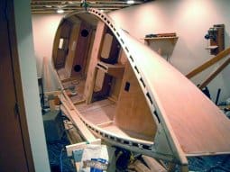 Jerry O'connor makes the wonderful Clint Chase computer cut kits for the Goat Island Skiff in Australia - storer boat plans