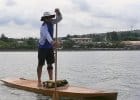 Plywood Stand Up Paddleboard Plan - Taal Touring SUP has a bow profile to minimise the pitching rate when in waves - a smoother ride